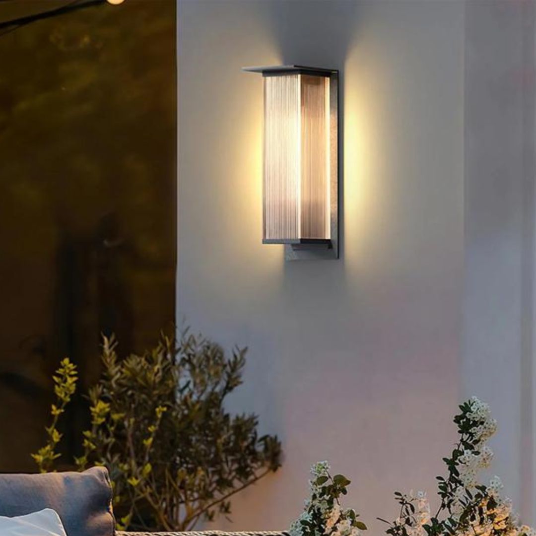 Wandleuchte Außenbereich Wasserdicht LED Schwarze Box für Garten & Terrasse