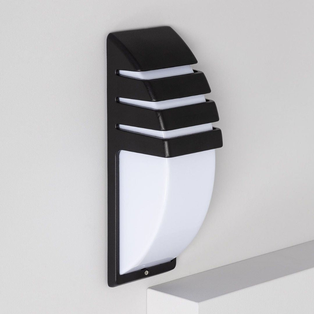 Außenwandleuchte aus Aluminium mit 6W LED und Diffusor – Graphitgrau