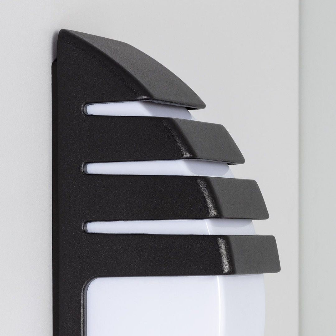Außenwandleuchte aus Aluminium mit 6W LED und Diffusor – Graphitgrau
