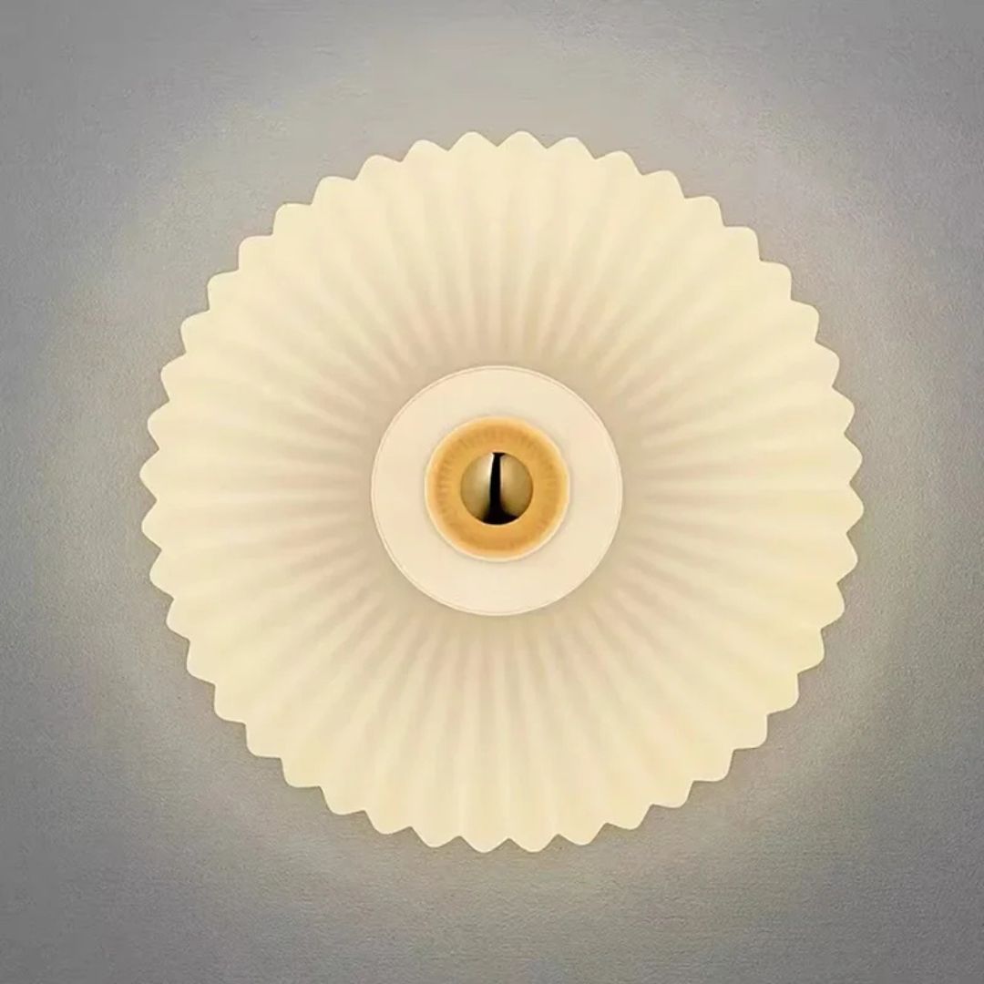 Retro Glas-Wandleuchte Rauchgrau LED E27 Warmweiß