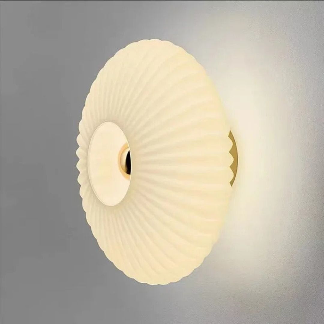 Retro Glas-Wandleuchte Rauchgrau LED E27 Warmweiß