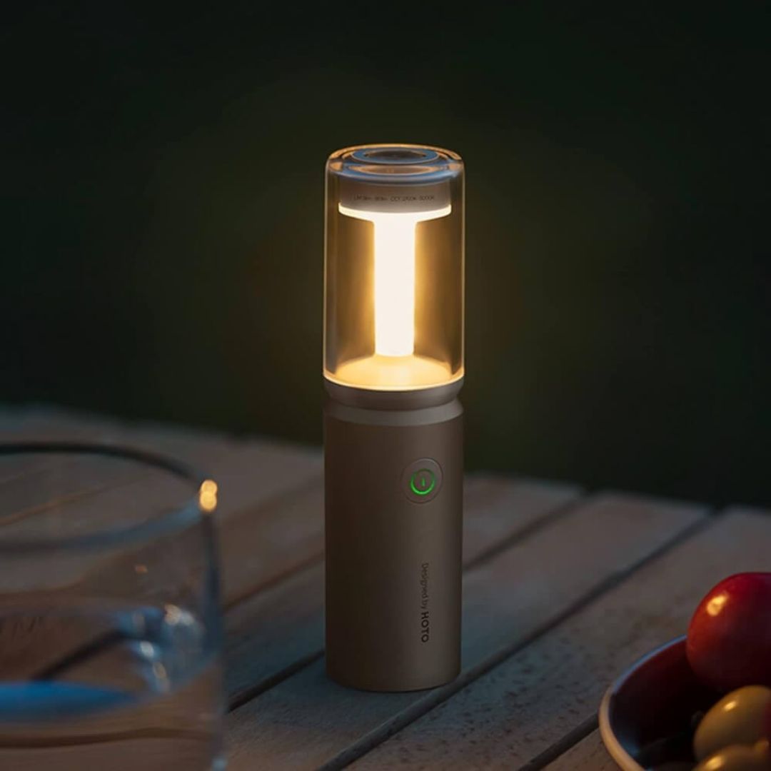 3-in-1 Wiederaufladbare Campinglaterne mit Taschenlampe & Ambientebeleuchtung