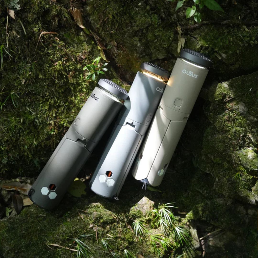 Teleskop-Stativ-Outdoor-Lampe mit Powerbank und wasserdichtem Design
