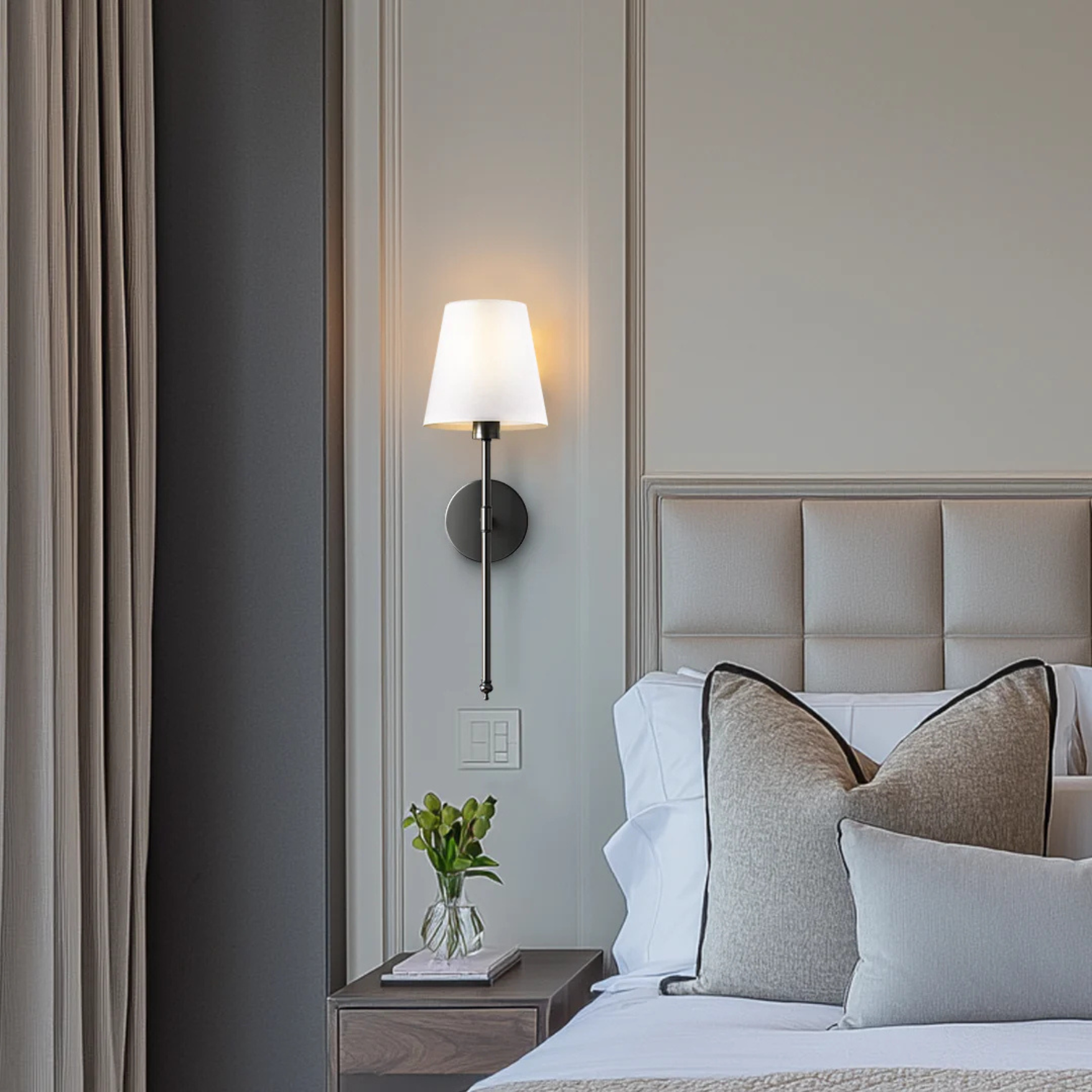 Kabellose LED Wandleuchten – Modern, Dimmbar für Wohnzimmer & Flur