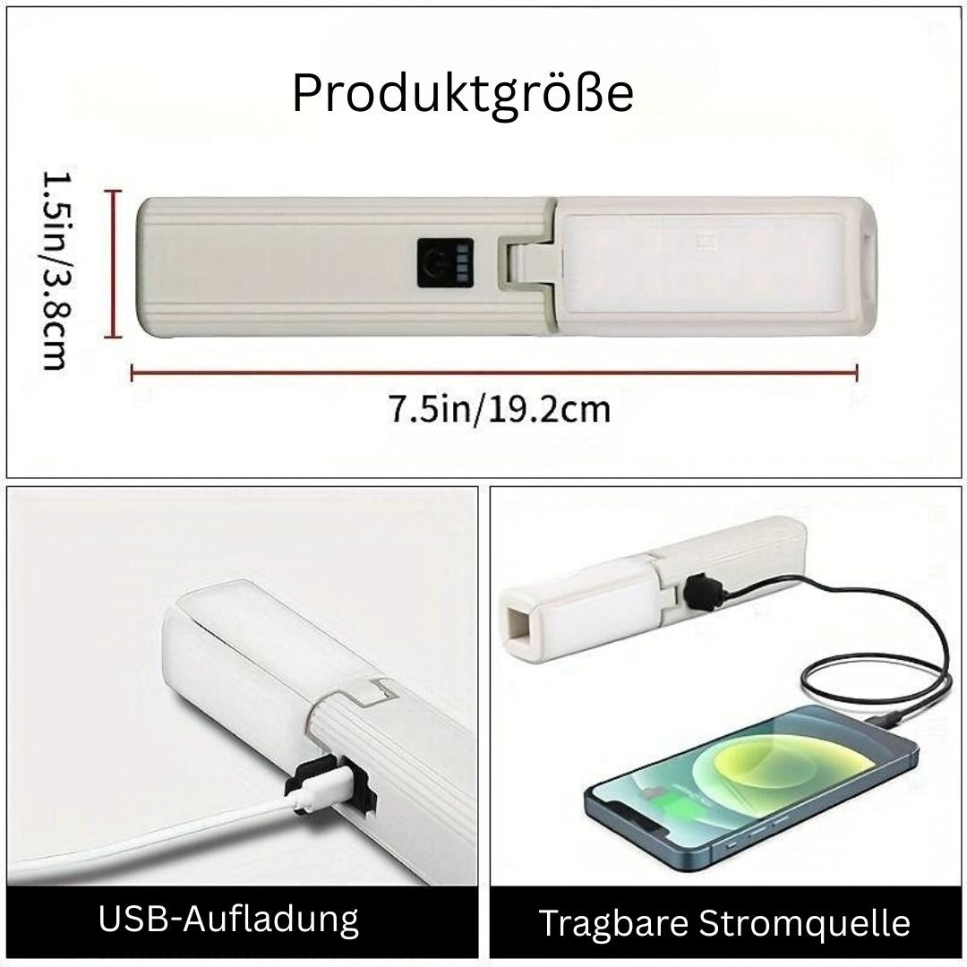 3-in-1 Campinglicht USB Wiederaufladbare Zeltlaterne mit Handy-Ladegerät