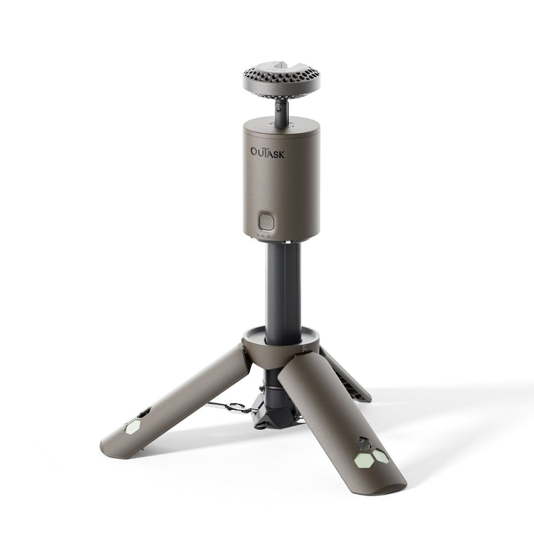 Teleskop-Stativ-Outdoor-Lampe mit Powerbank und wasserdichtem Design