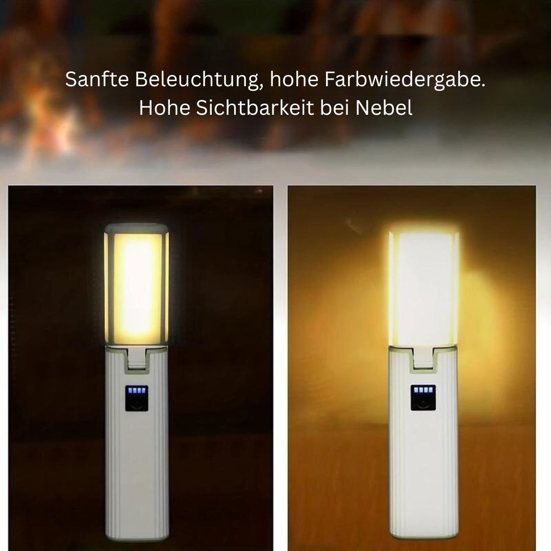3-in-1 Campinglicht USB Wiederaufladbare Zeltlaterne mit Handy-Ladegerät
