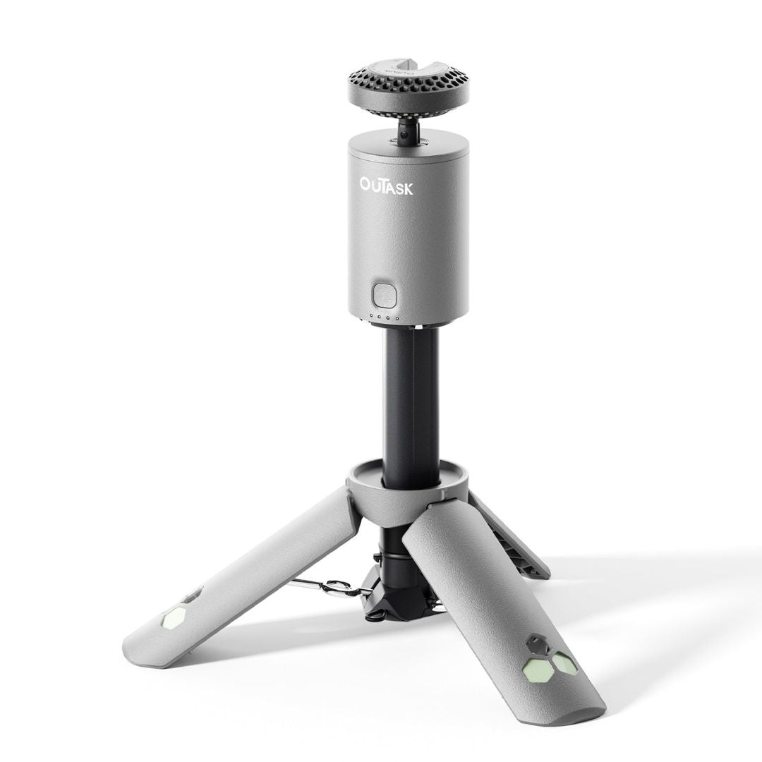 Teleskop-Stativ-Outdoor-Lampe mit Powerbank und wasserdichtem Design