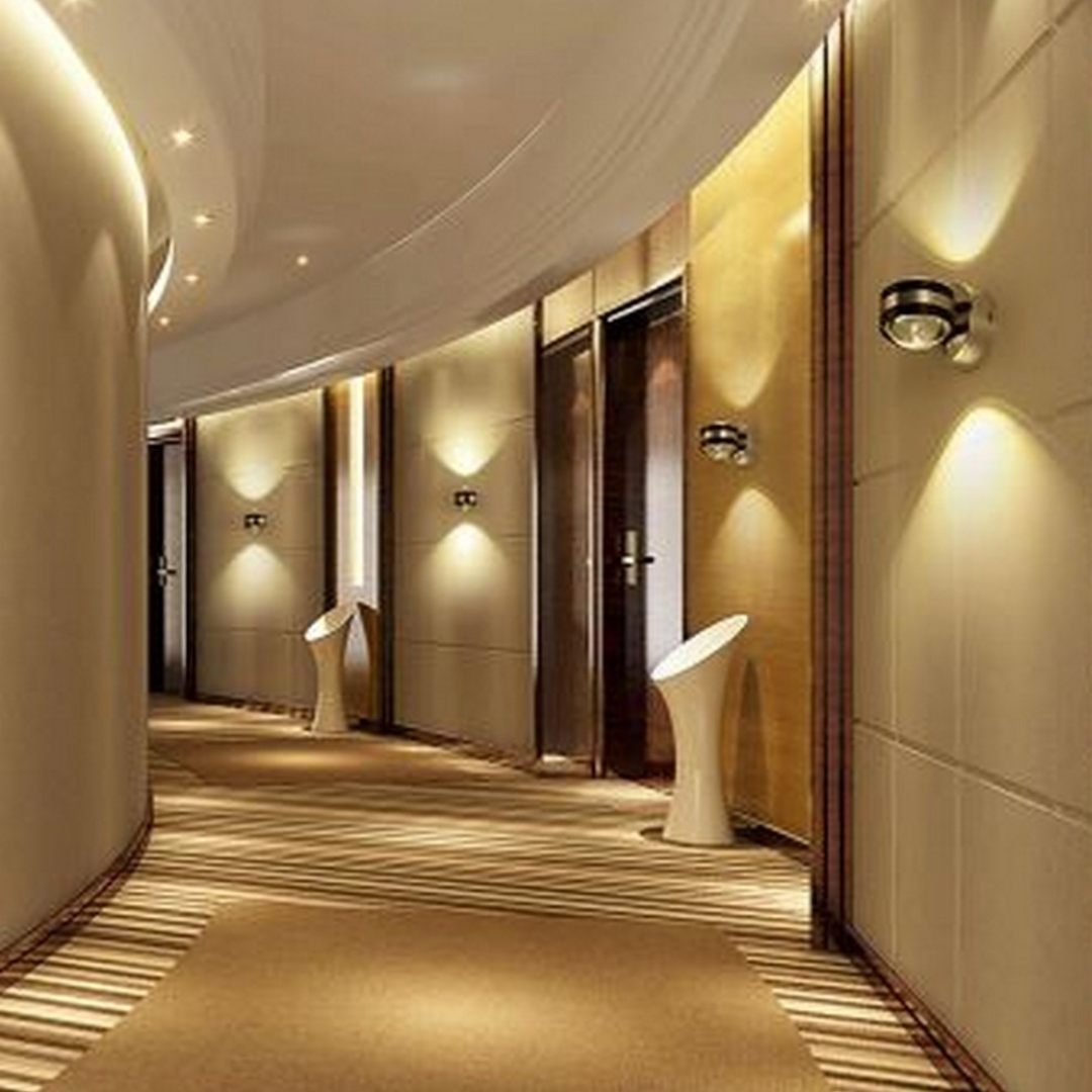 LED-Wandleuchte Auf/Ab Spotlight für Flure Silber Aluminium