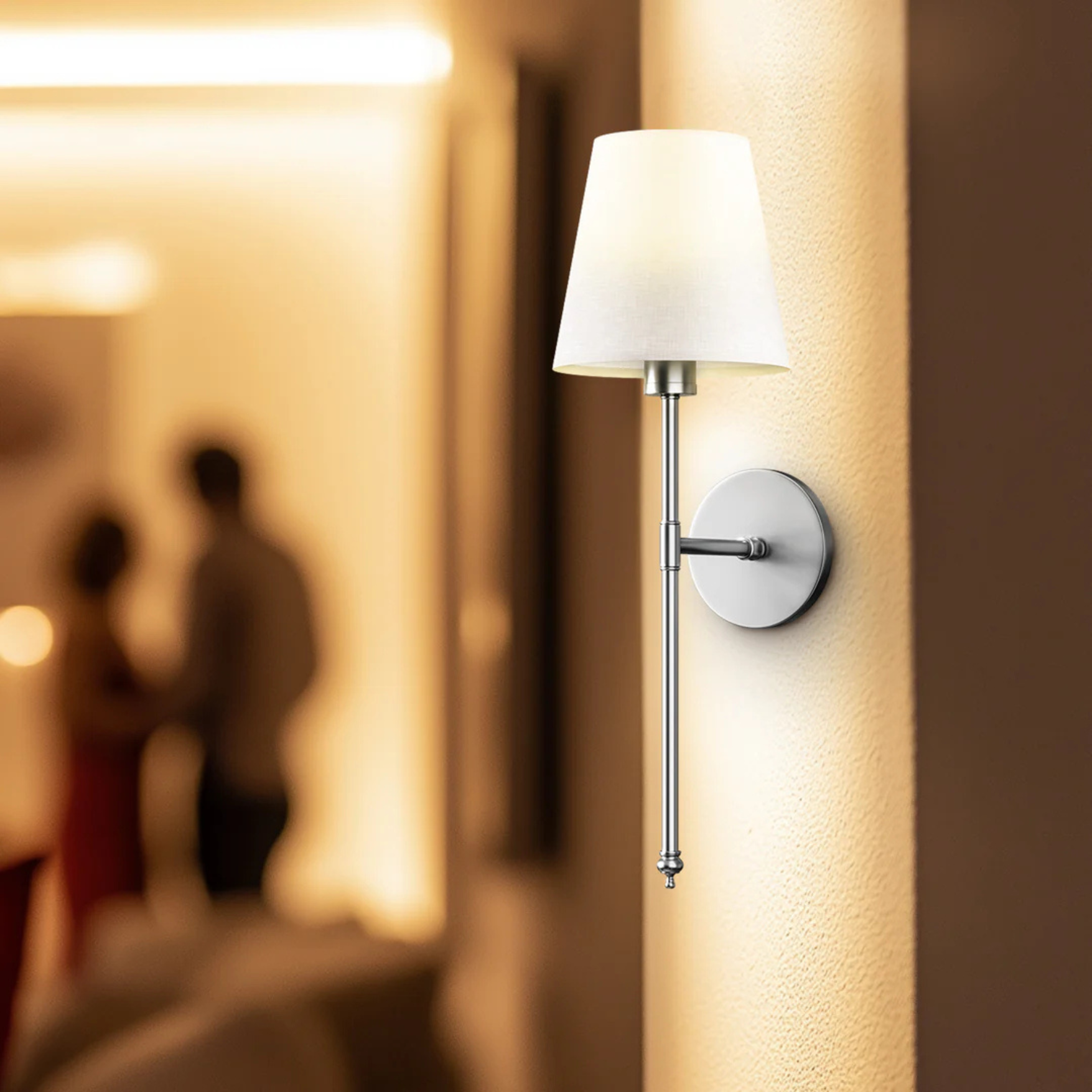 Kabellose LED Wandleuchten – Modern, Dimmbar für Wohnzimmer & Flur