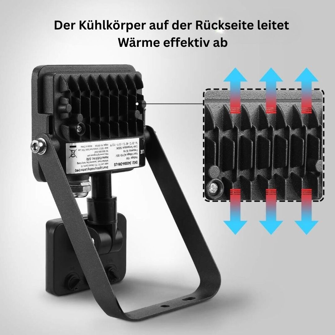 LED-Flutlicht mit Bewegungssensor 15W/30W/50W 5000K Wasserdicht für Außenbereich