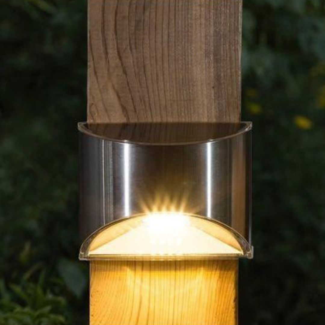 LED-Außenwandleuchte aus Edelstahl wasserdicht IP65 für Terrassen & Balkone