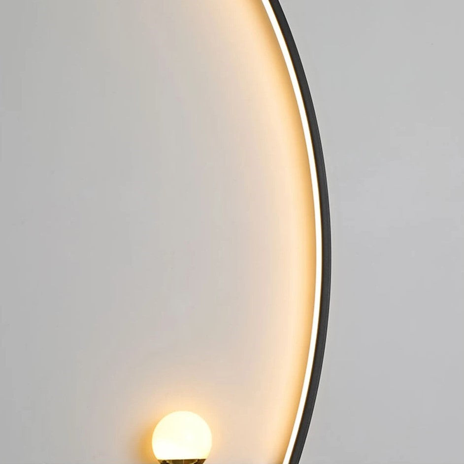 Minimalistische LED-Wandleuchte Schwarz mit 3 Beleuchtungsmodi