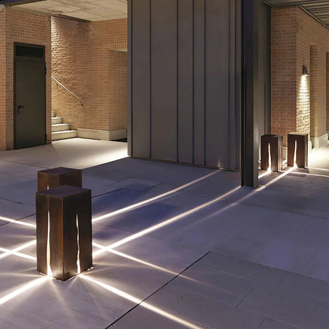 Cube Crack Außenwandleuchte mit Integrierten LEDs – Wetterfest und Modern