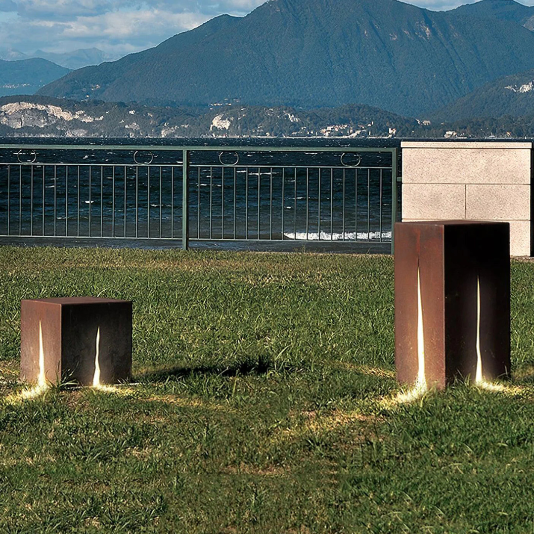 Cube Crack Außenwandleuchte mit Integrierten LEDs – Wetterfest und Modern