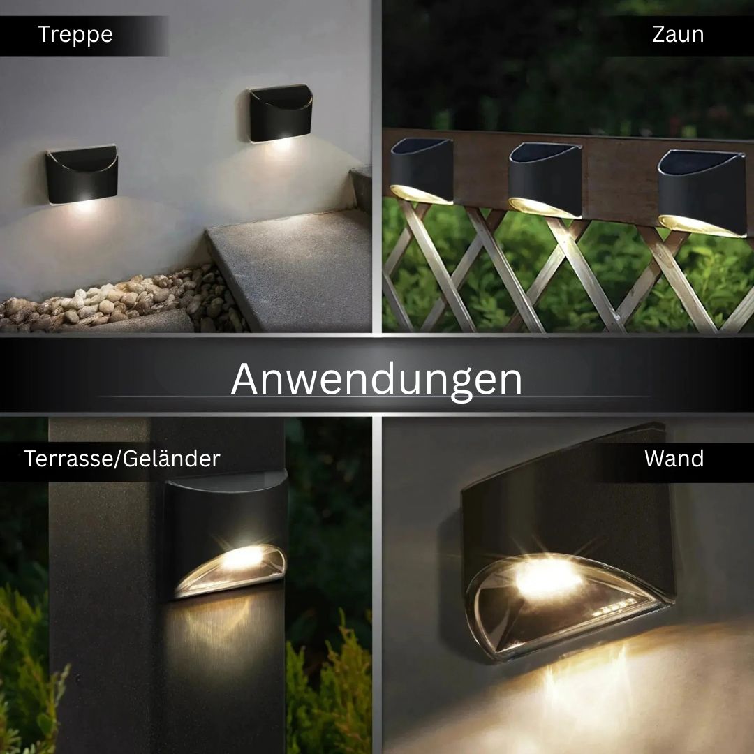 LED-Außenwandleuchte aus Edelstahl wasserdicht IP65 für Terrassen & Balkone