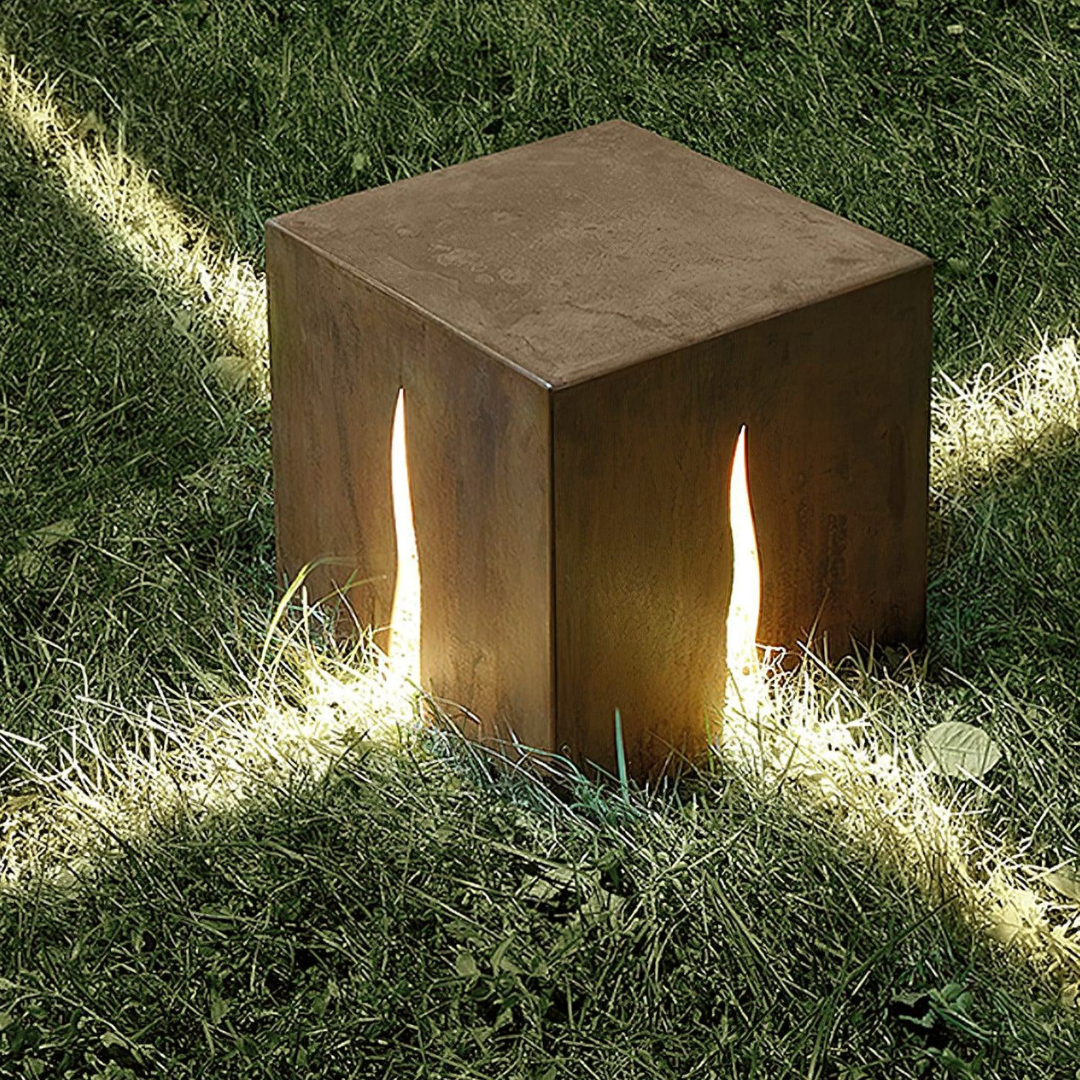 Cube Crack Außenwandleuchte mit Integrierten LEDs – Wetterfest und Modern