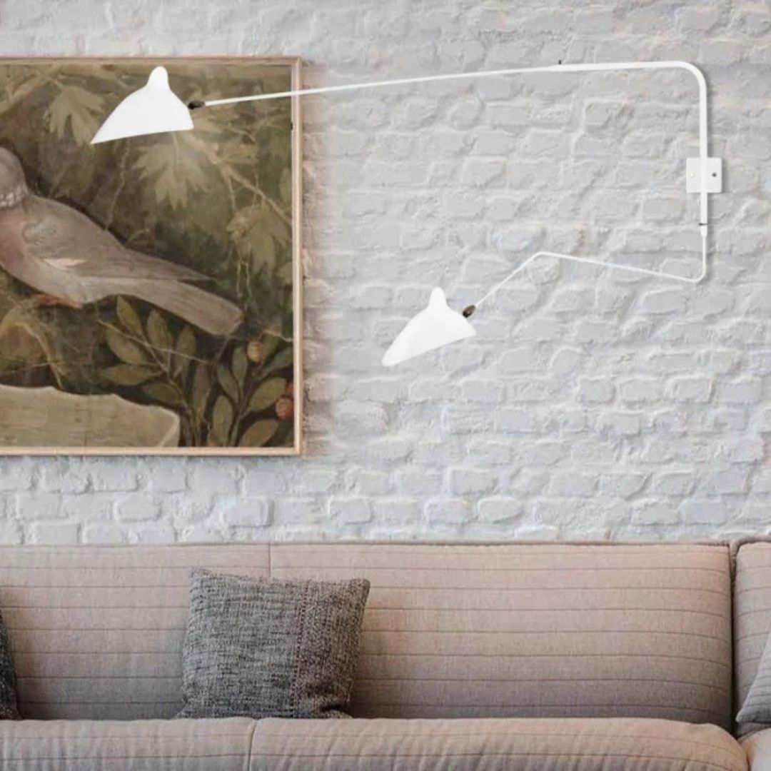 Duckbill Wandleuchte – Verstellbar, E14, Schwarz/Weiß