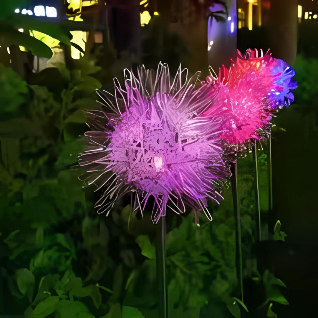 Solarleuchte Dandelion – Energiesparende Solarlampe für Gartenbeleuchtung, 30 cm, Wasserfest