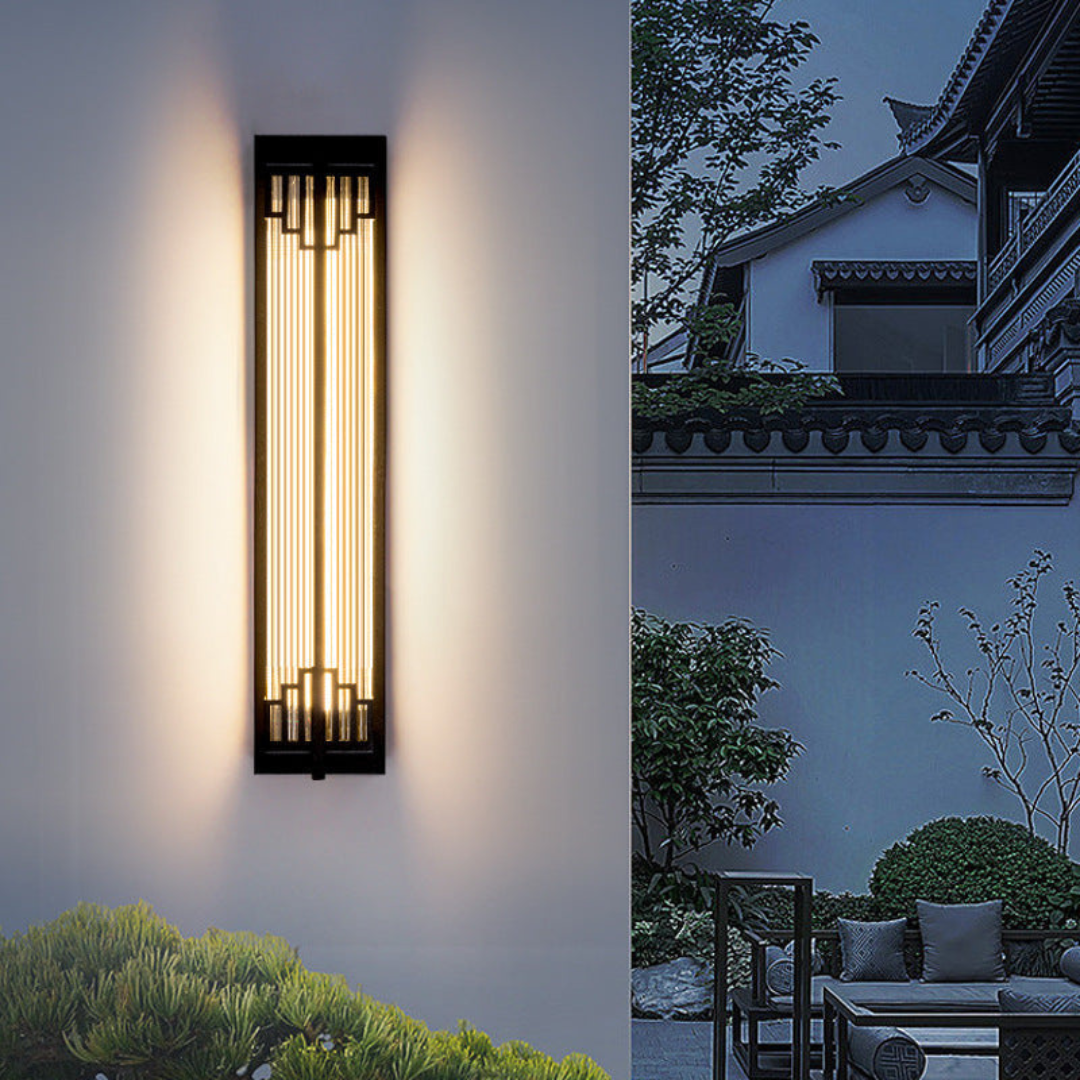 Wandleuchte Schwarz – Wasserdichte LED Wandlampe für Außenbereiche aus Edelstahl