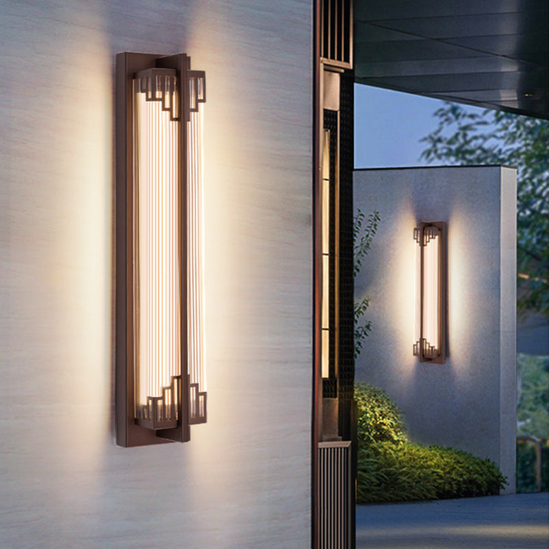 Wandleuchte Schwarz – Wasserdichte LED Wandlampe für Außenbereiche aus Edelstahl