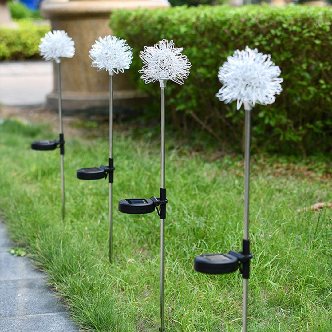 Solarleuchte Dandelion – Energiesparende Solarlampe für Gartenbeleuchtung, 30 cm, Wasserfest