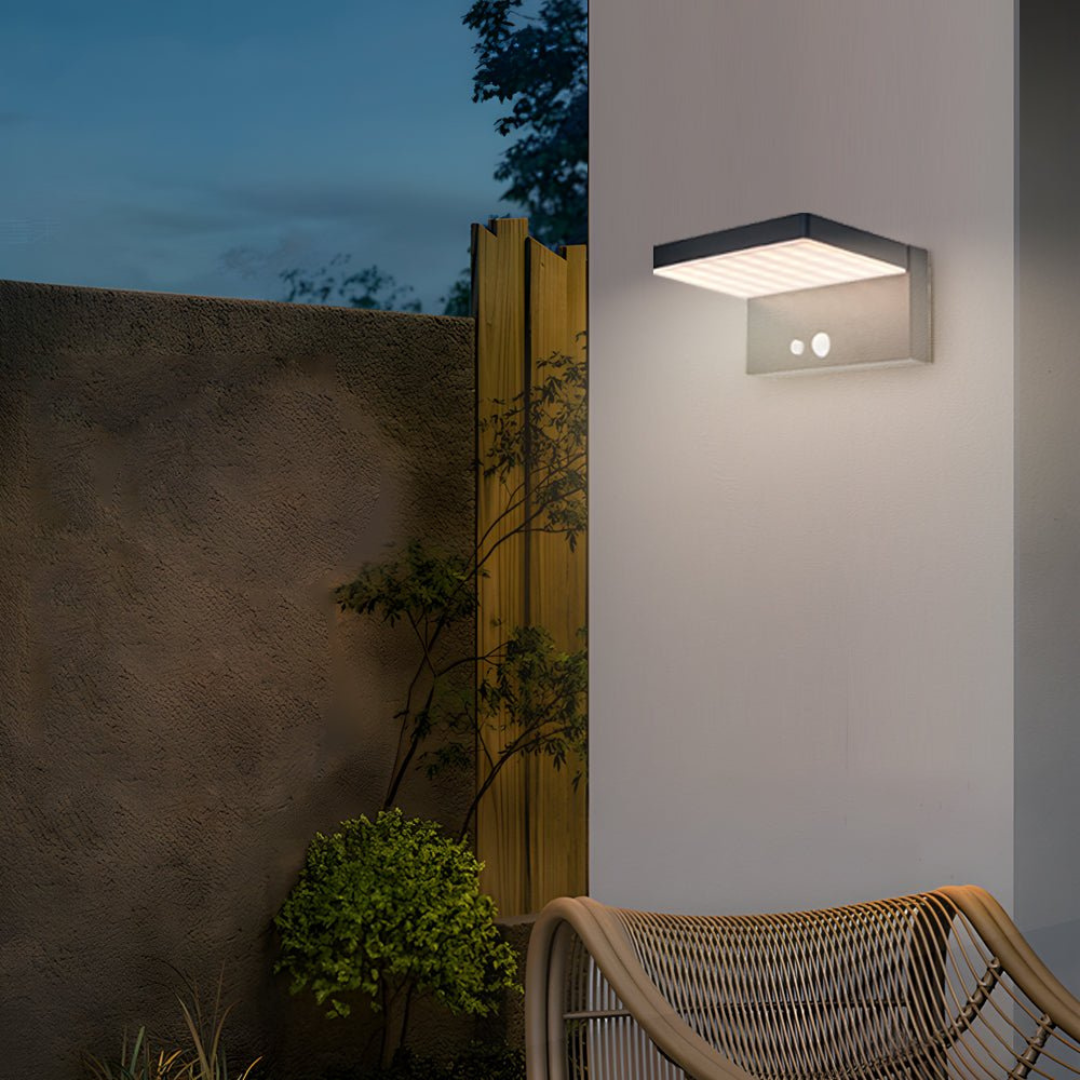 Solar LED Außenleuchte mit Bewegungsmelder – Wetterfeste Außenbeleuchtung