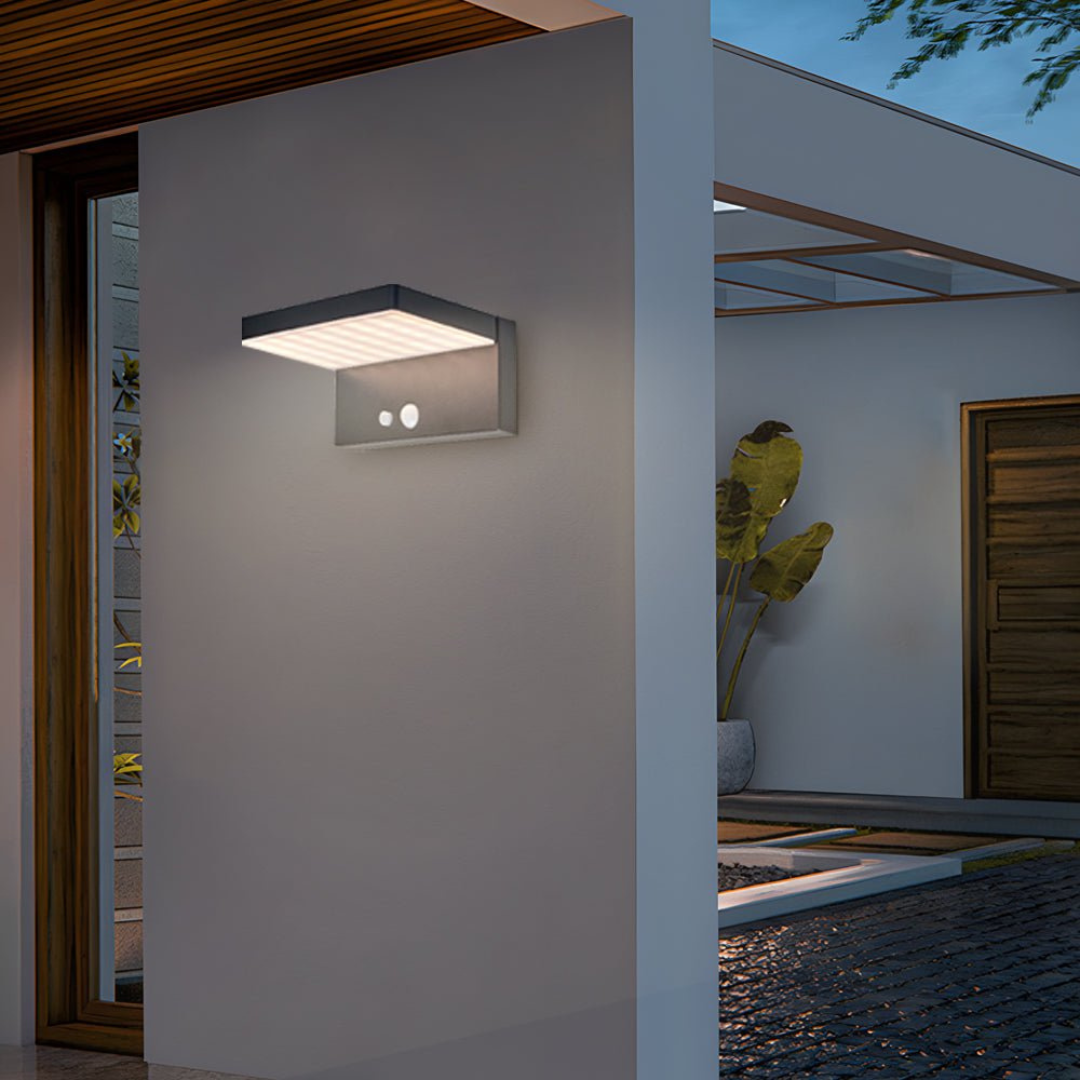 Solar LED Außenleuchte mit Bewegungsmelder – Wetterfeste Außenbeleuchtung