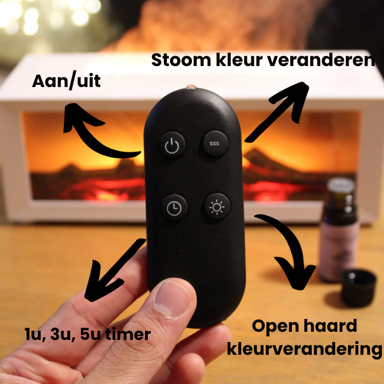 LumiFeuer Kamin-Diffusor – LED, Aromatherapie, Flammeneffekt