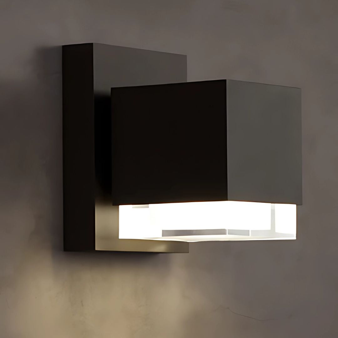 Außenwandleuchte Edelstahl mit LED und UV-beständigem Acryl – Modernes Design
