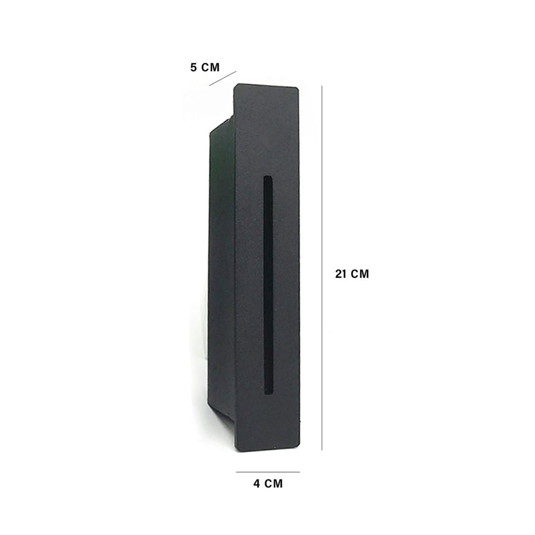 Elegante Fußleuchte mit CREE LED und IP65 Schutz – Warmweiß Metall 18 cm