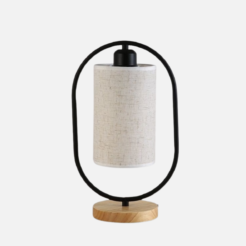 Vintage-Tischlampe aus Holz mit LED-Licht – Warme Beleuchtung für Schlafzimmer oder Schreibtisch