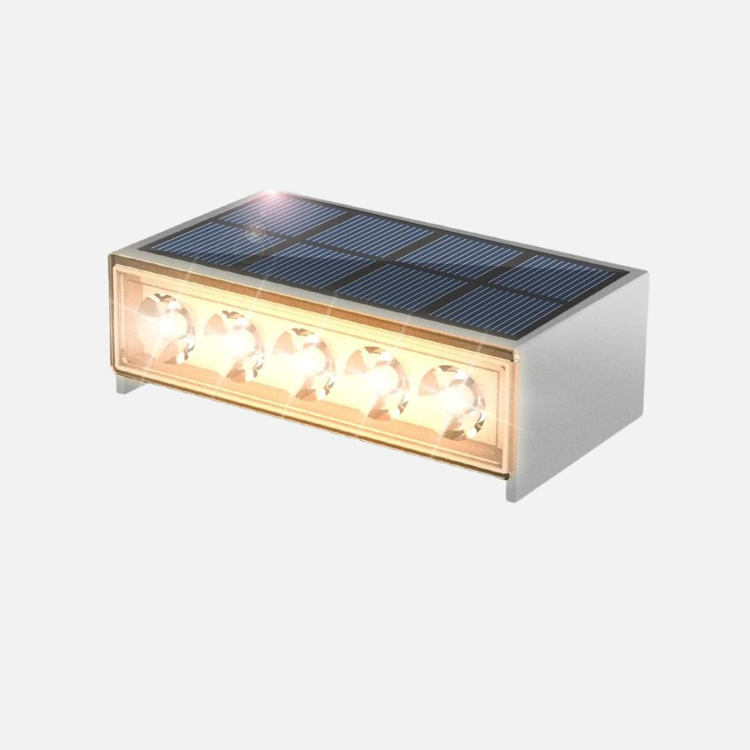 Solar-Stufenlichter Außen Wasserdicht LED-Terrassenbeleuchtung für Treppen