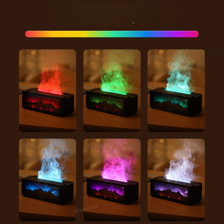 LumiFeuer Kamin-Diffusor – LED, Aromatherapie, Flammeneffekt