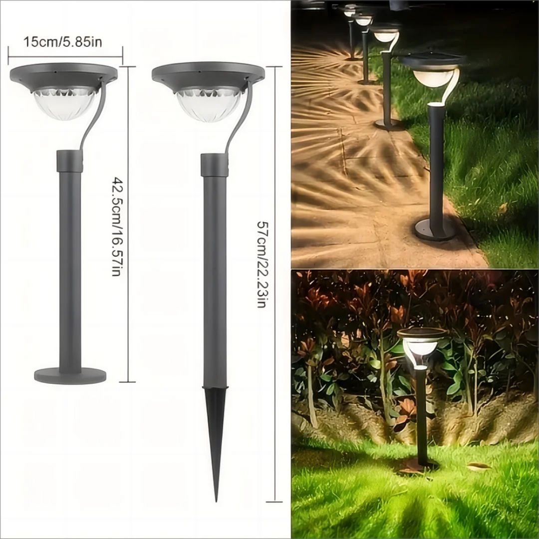Hochwertige Solar Gartenleuchte IP65 Wetterfest mit Automatischer Beleuchtung