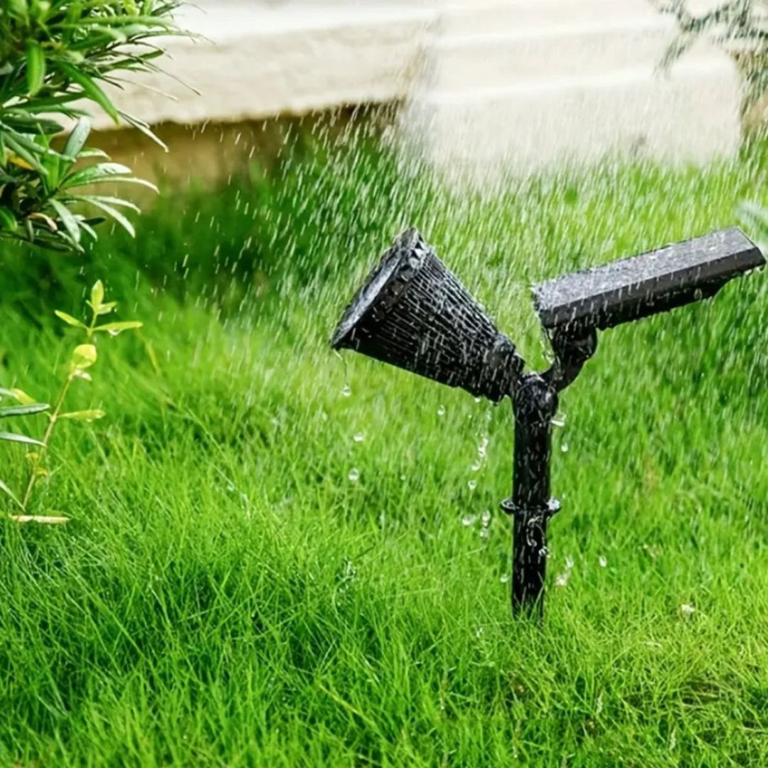 Solar Gartenstrahler – 9 Farben, Wetterfest, Erdspieß