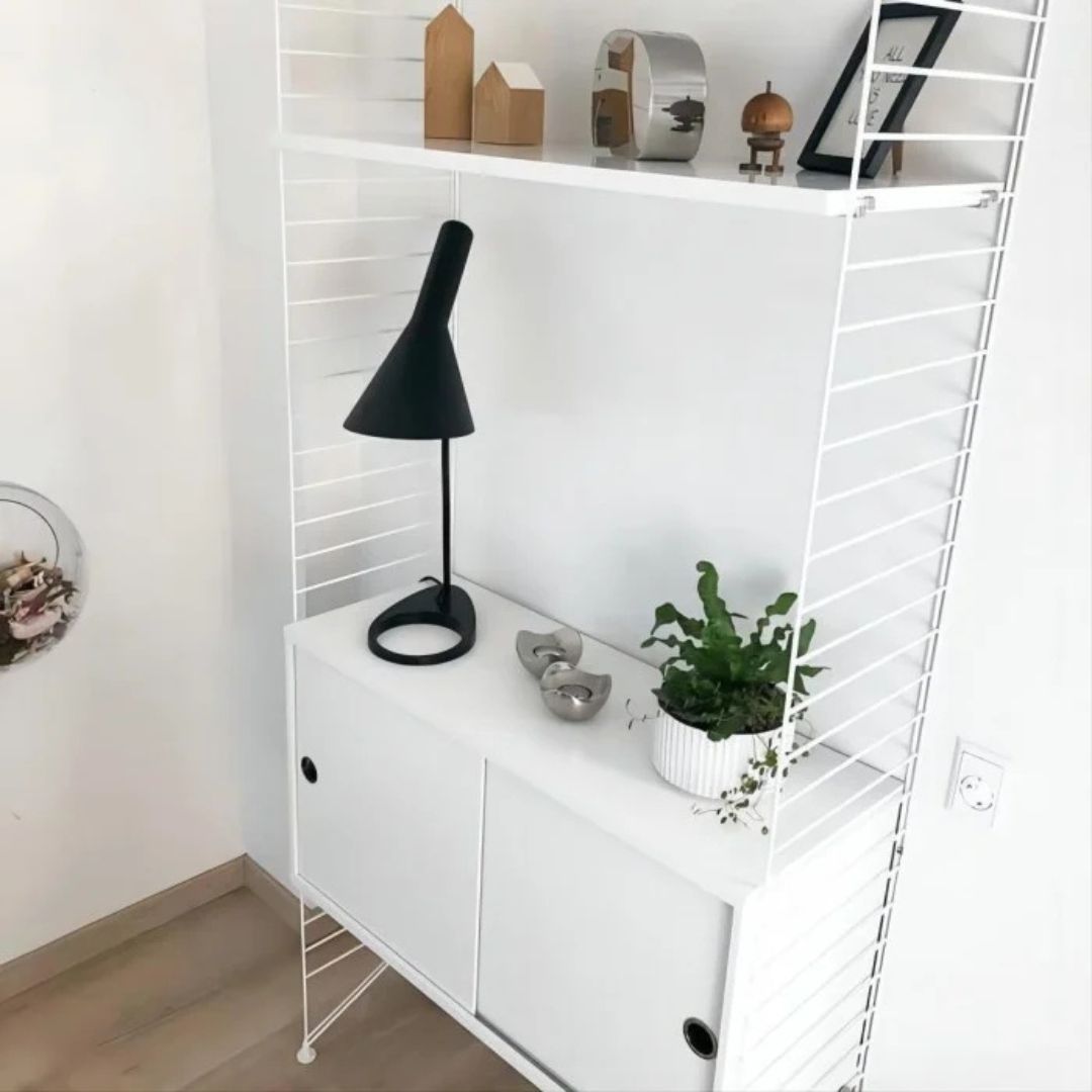 Schreibtischlampe Modern – Metall, E27, Schwarz/Weiß