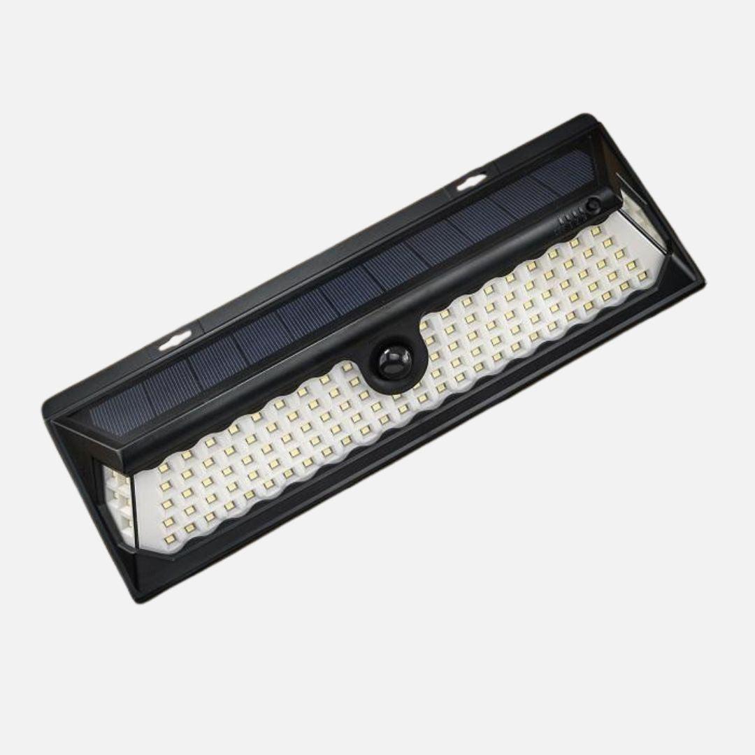 Solarleuchte mit 120 LEDs und Bewegungsmelder – Wetterfeste Gartenbeleuchtung