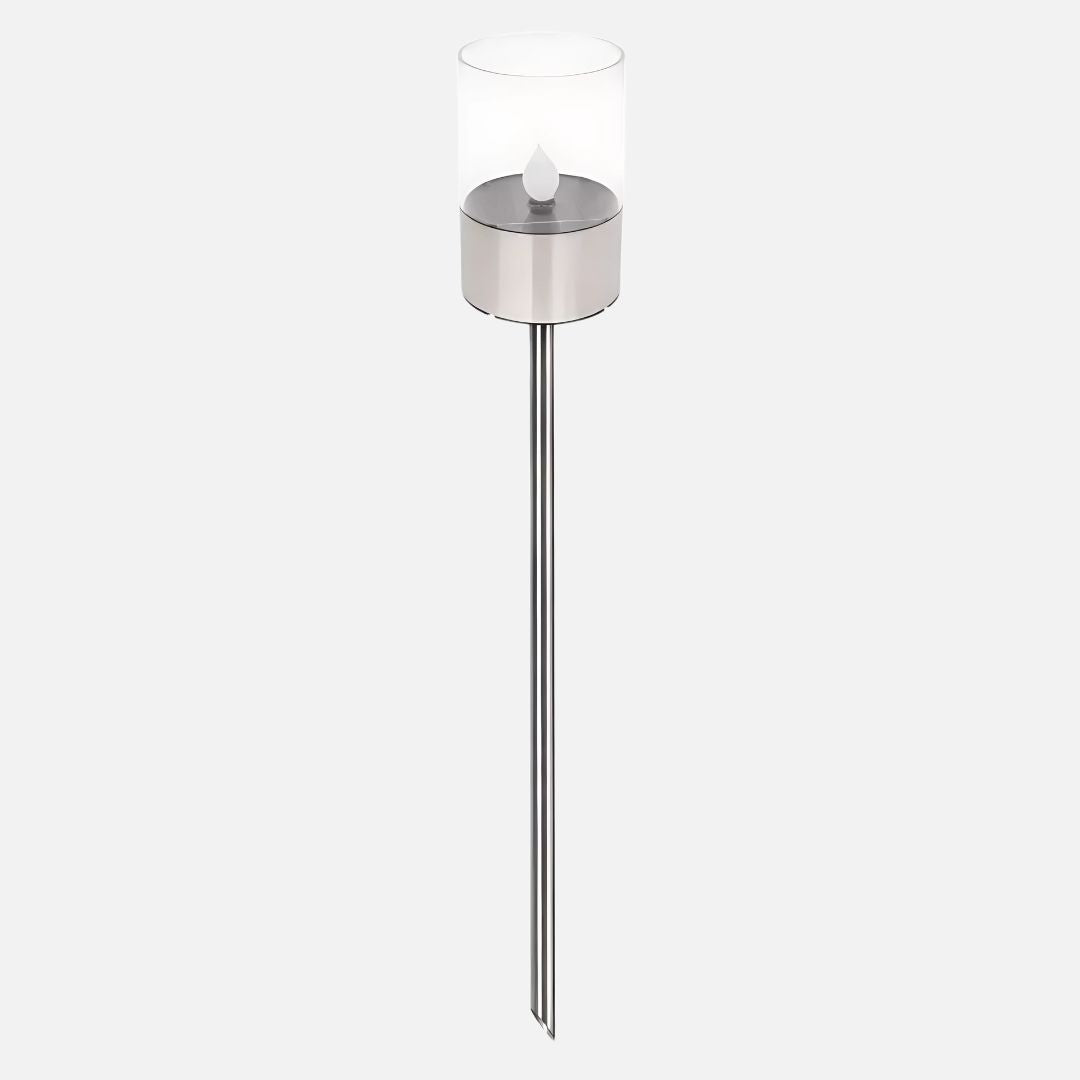 4er Set Solarleuchten Garten – 40 cm Hoch, LED Außenbeleuchtung mit Dämmerungssensor