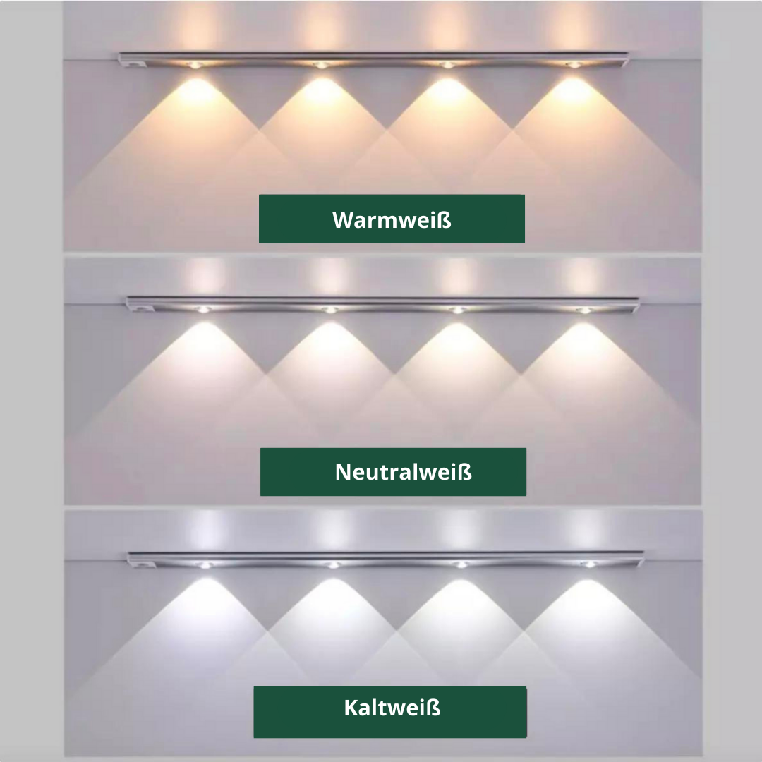 LED Unterbauleuchte Kabellos – Bewegungssensor, 5 Farben