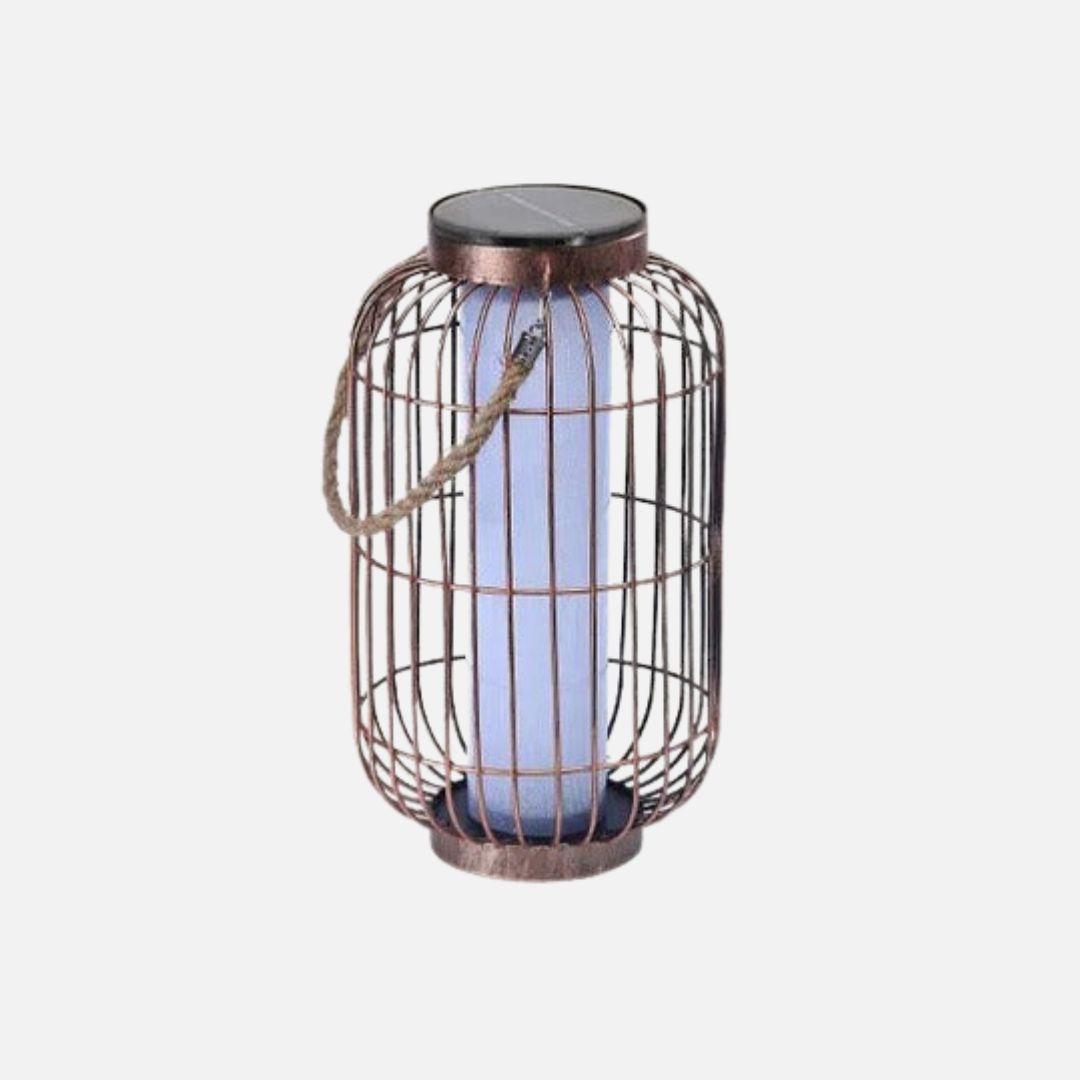 Solar-LED-Gartenlaterne mit Seilgriff – IP55