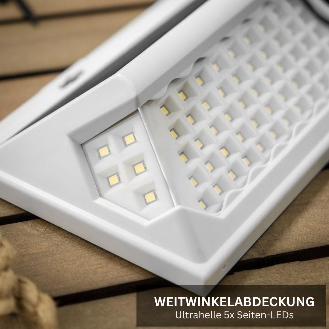 Solarleuchte mit 120 LEDs und Bewegungsmelder – Wetterfeste Gartenbeleuchtung