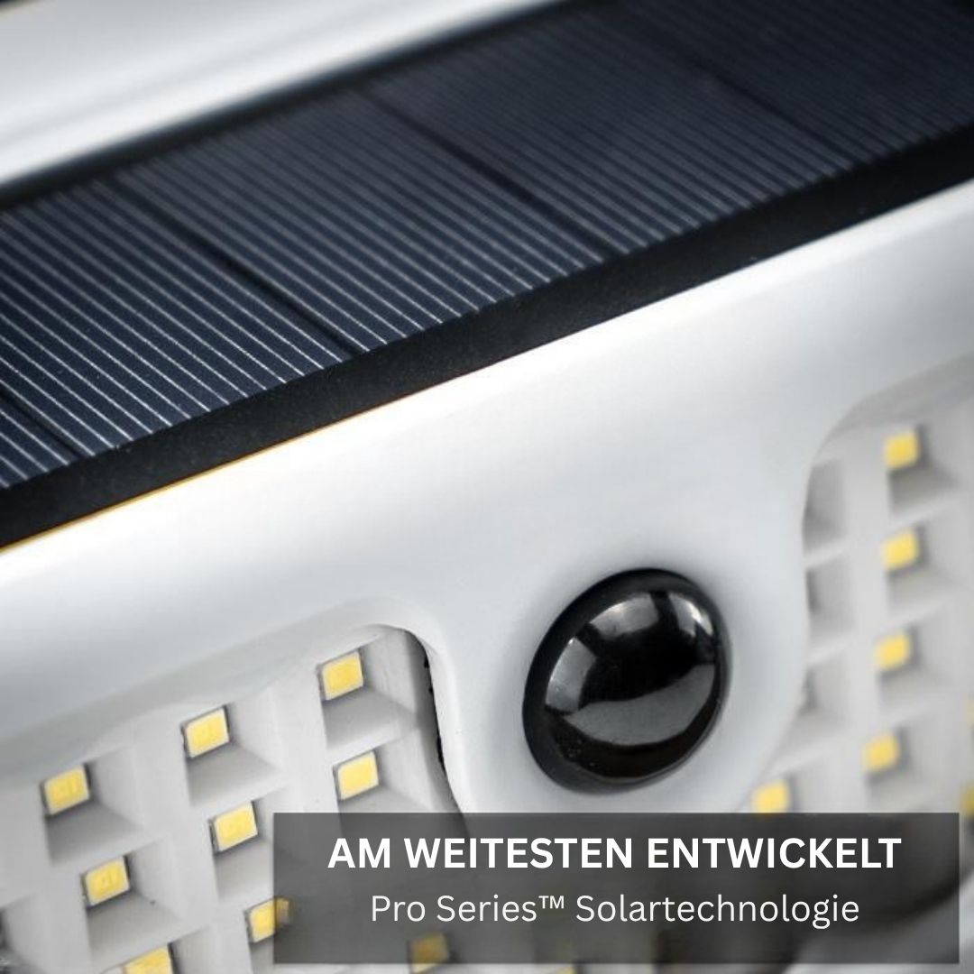 Solarleuchte mit 120 LEDs und Bewegungsmelder – Wetterfeste Gartenbeleuchtung