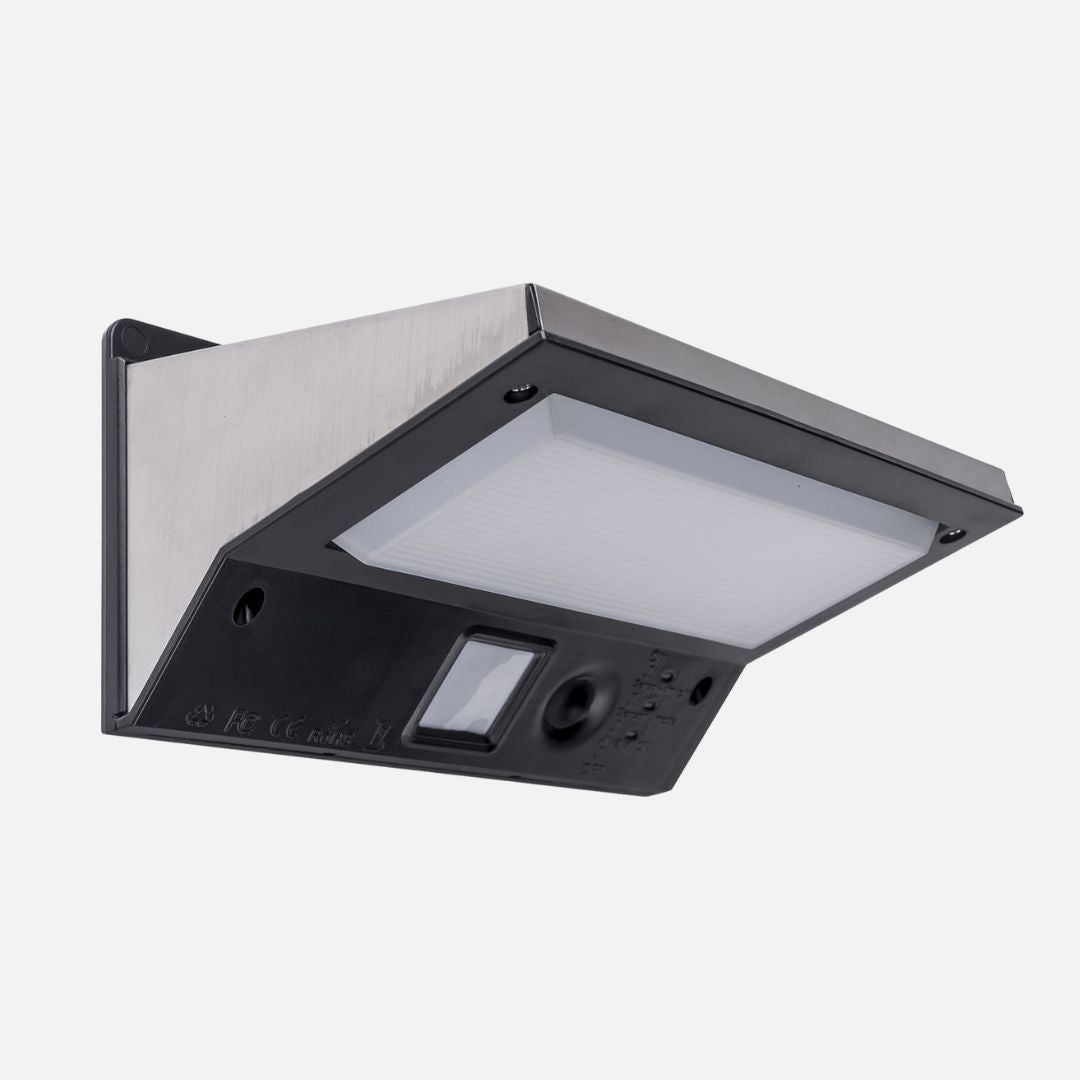 LED Wandleuchte Schwarz mit Bewegungsmelder – Außenbeleuchtung IP44