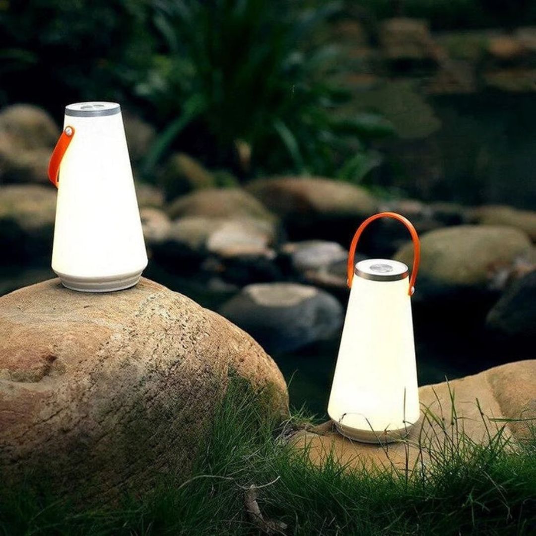 Tragbare LED Campinglampe mit Wiederaufladbarem Akku und 360° Licht