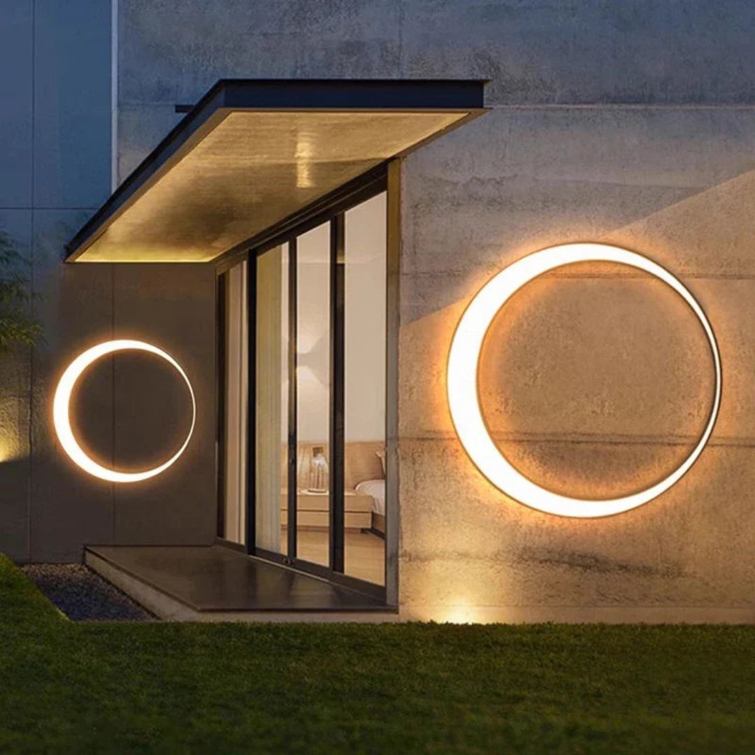 IP65 Wasserdichte Außenwandleuchte Edelstahl – Runde LED Außenwandlampe