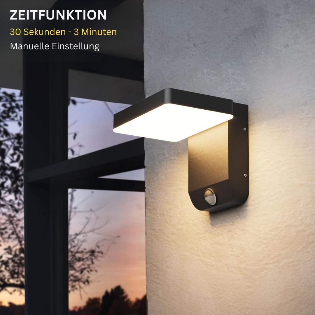 Solarbetriebene Außenlampe mit Bewegungsmelder – Wetterfest und Kabellos für Garten und Haus
