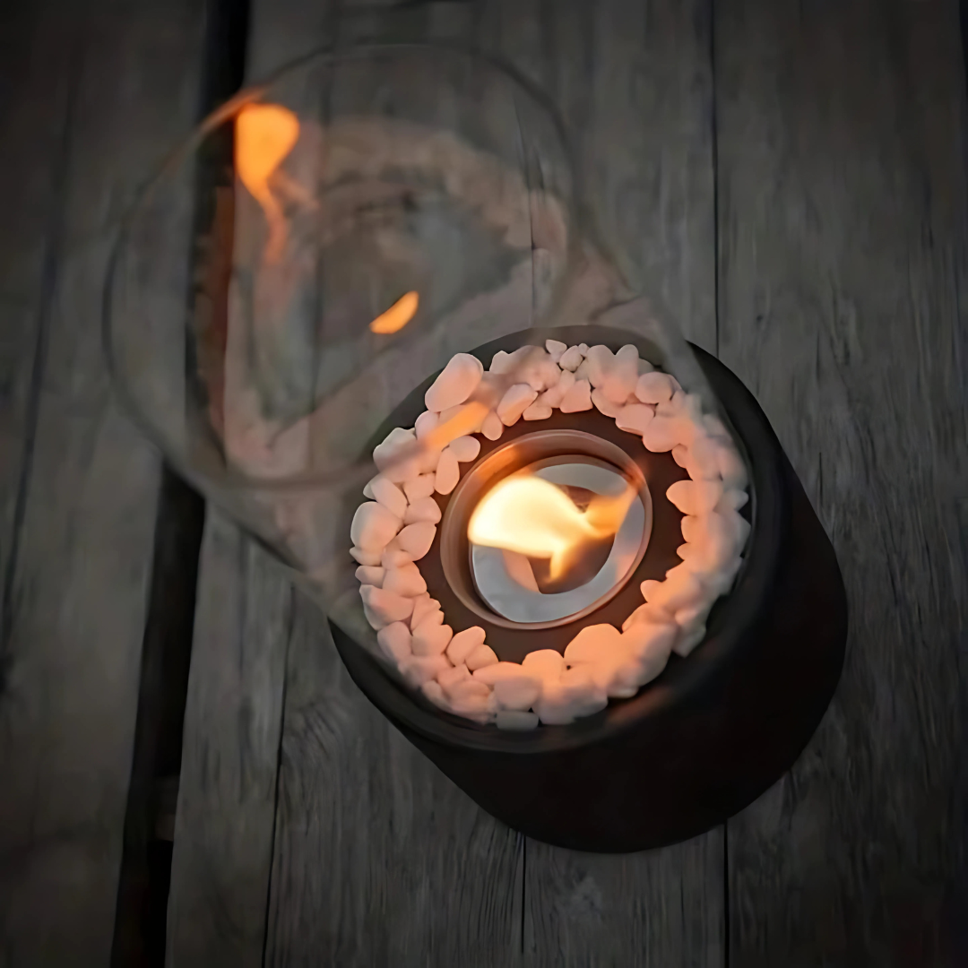 Öllampe Ewige Flamme – Glas, Tischdeko