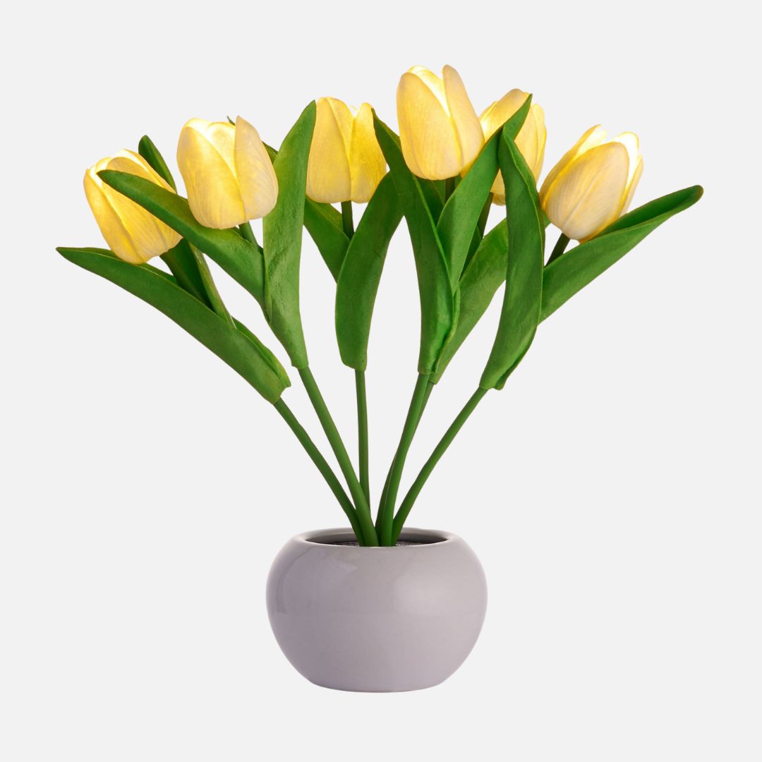 LED Tulpenblumenlicht mit Realistischem Design – Kabellos und Sicher