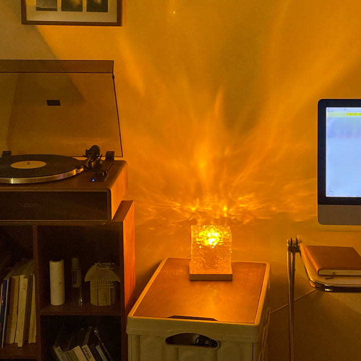 LED Kristalllampe – Farbwechsel, Feuer- & Polarlichteffekt